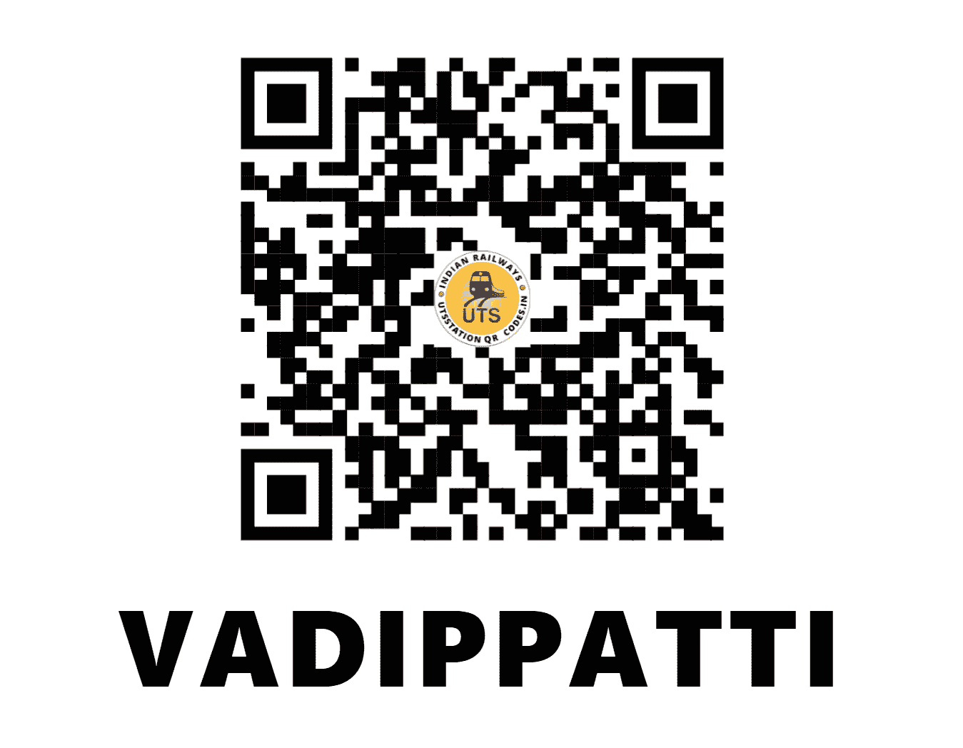 UTS QR Code for VADIPPATTI - VDP (SR - TAMIL NADU)